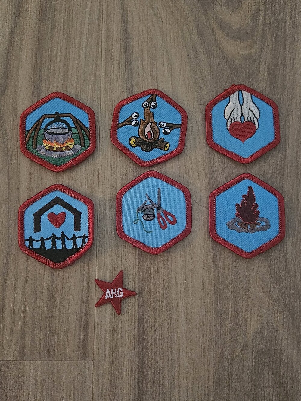 NEW American Heritage Girls Explorers Badges Set Of 6